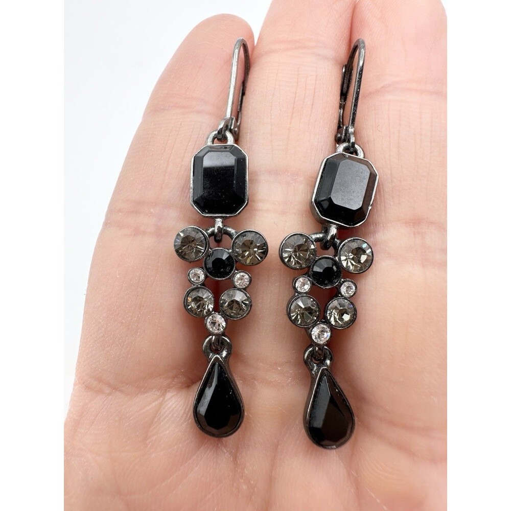 Givenchy Blue Crystal Lever Back Earrings